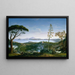 Vista del Golfo di Pozzuoli dalla Solfatara - Jakob Philipp Hackert — quadro incorniciato alla parete