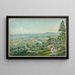 Vista di Berna e del fiume Aar dal Gurten - Jakob Samuel Weibel — quadro incorniciato alla parete