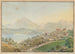 Vista di Sigriswil con il Niesen e il lago di Thun - Jakob Samuel Weibel — vista dell’opera