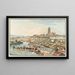 Berna dalla strada di Thun - Jakob Samuel Weibel — quadro incorniciato alla parete