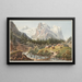 Il Ghiacciaio di Rosenlaui sul monte Scheidegg nella valle di Oberhasli - Jakob Samuel Weibel — quadro incorniciato alla parete