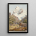 Le Wetterhorn - Jakob Samuel Weibel — quadro incorniciato alla parete