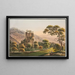 Rovine di Unspunnen vicino a Interlaken - Jakob Samuel Weibel — quadro incorniciato alla parete