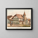 Château d'Arberg - Jakob Samuel Weibel — quadro incorniciato alla parete