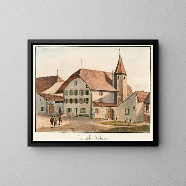 Château d'Arberg - Jakob Samuel Weibel — quadro incorniciato alla parete