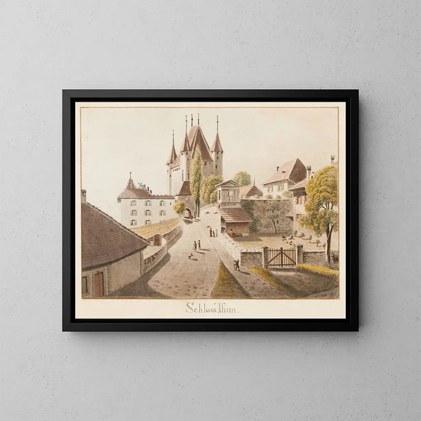 Château de Thoune - Jakob Samuel Weibel — quadro incorniciato alla parete
