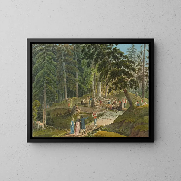 Schwarzbrünneli Gurnigel - Jakob Samuel Weibel — quadro incorniciato alla parete