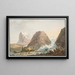 Vista dei Ghiacciai di Grindelwald - Jakob Samuel Weibel — quadro incorniciato alla parete
