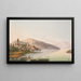 Vista del Castello di Spiez sul Lago di Thun - Jakob Samuel Weibel — quadro incorniciato alla parete