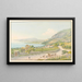 Vista dei dintorni di Montreux e Clarens - Jakob Samuel Weibel — quadro incorniciato alla parete