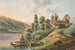 Vista del castello di Ringenberg sul lago di Brienz - Jakob Samuel Weibel — vista dell’opera