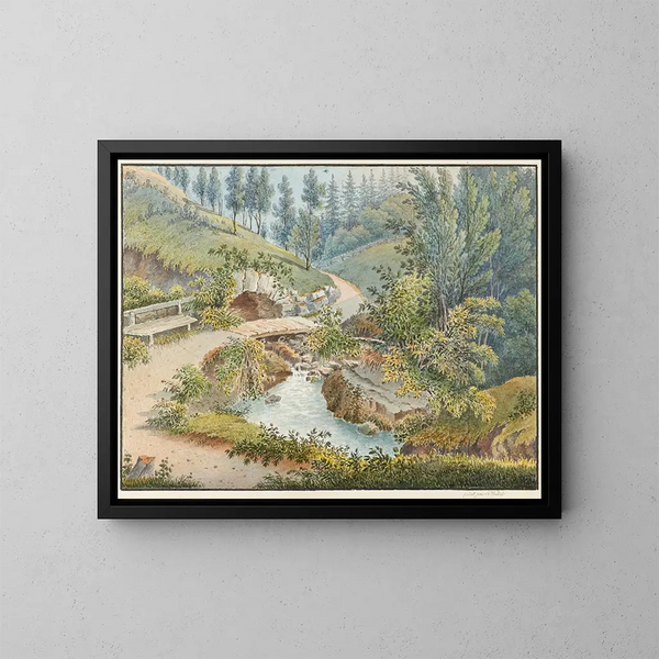 Près d'Interlaken, Rügen - Jakob Samuel Weibel — quadro incorniciato alla parete
