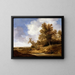 Una strada vicino ai cottage - Jacob van Moscher — quadro incorniciato alla parete
