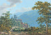 Fortezza in un paesaggio montano all'alba - Jakob Wilhelm Huber — vista dell’opera