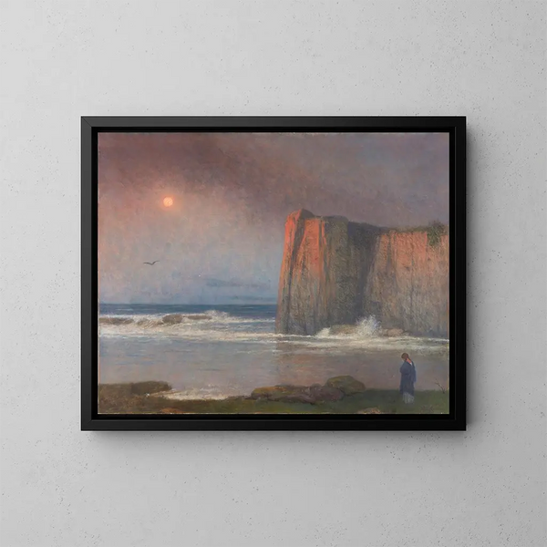 La Notte della mare calmo - Jakub Schikaneder — quadro incorniciato alla parete