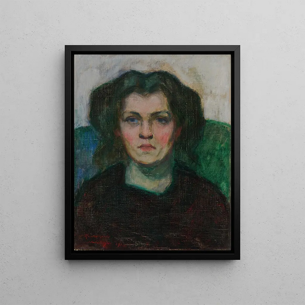 Una donna - Jalmari Ruokokoski — quadro incorniciato alla parete