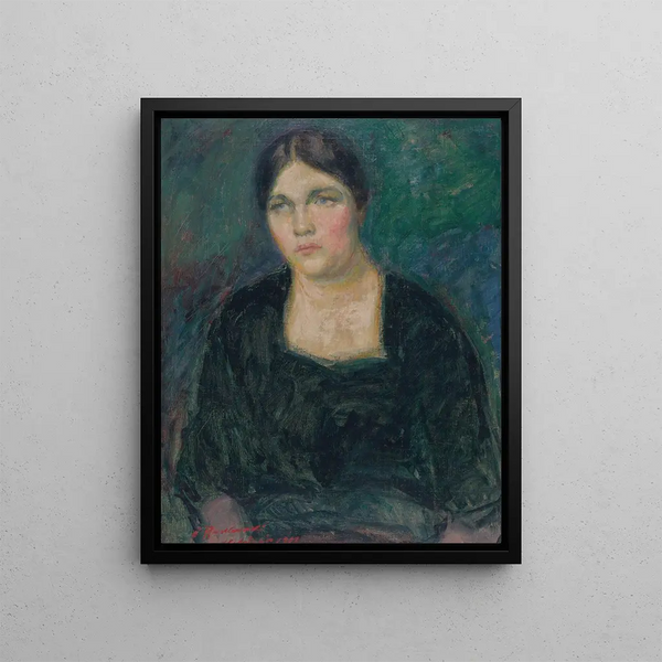 Ritratto della signora Rydeng - Jalmari Ruokokoski — quadro incorniciato alla parete