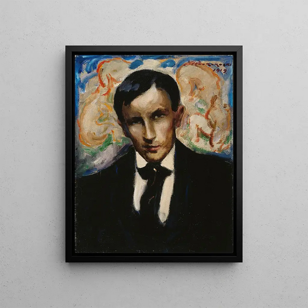 Ritratto di Tyko Sallinen - Jalmari Ruokokoski — quadro incorniciato alla parete