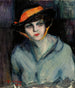 Donna con cappello - Jalmari Ruokokoski — vista dell’opera