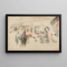 Mercato dei Fiori di Dieppe - James Abbott McNeill Whistler — quadro incorniciato alla parete