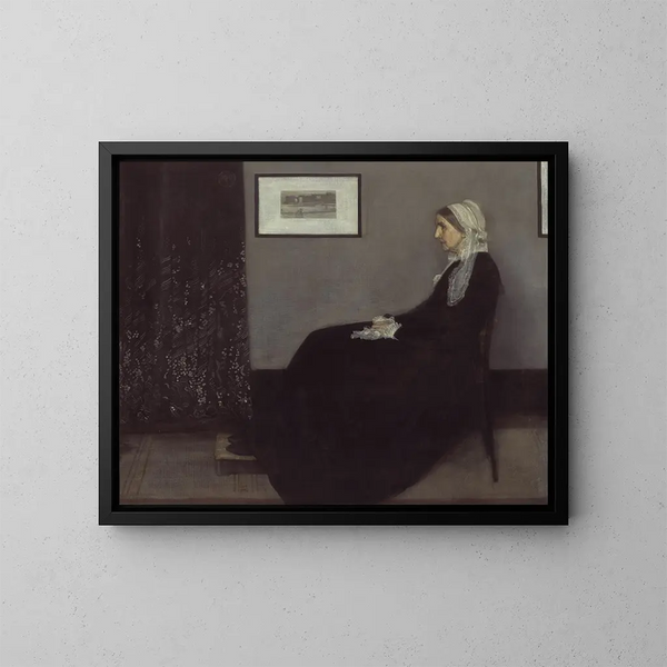 Ritratto della madre dell'artista - James Abbott McNeill Whistler — quadro incorniciato alla parete