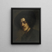 Ritratto di Whistler con un cappello - James Abbott McNeill Whistler — quadro incorniciato alla parete