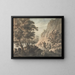 Paesaggio con fiume e figure - James Adam — quadro incorniciato alla parete