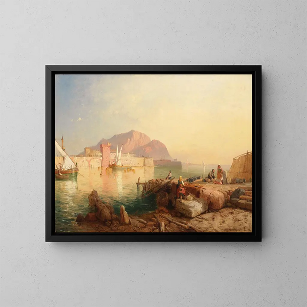 La Baie de Palerme - James Baker Pyne — quadro incorniciato alla parete