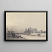 Château de Windsor depuis la Rivière Gelée pendant le Grand Gel - James Baker Pyne — quadro incorniciato alla parete