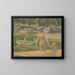 Livery di barca nel parco Brookside - James C. Kulhanek — quadro incorniciato alla parete