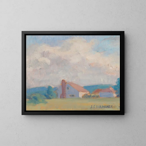 Vista di campagna - James C. Kulhanek — quadro incorniciato alla parete