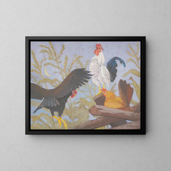 Uccello fantasia - James C. Kulhanek — quadro incorniciato alla parete