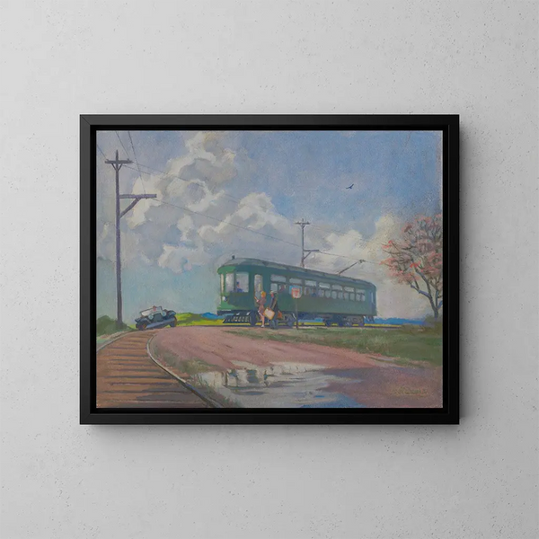 Fermata interurbana - James C. Kulhanek — quadro incorniciato alla parete