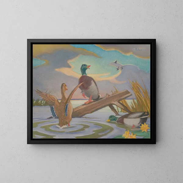 Marais migratori - James C. Kulhanek — quadro incorniciato alla parete