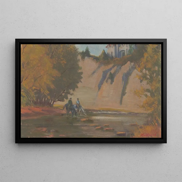 Rivière rocheuse - James C. Kulhanek — quadro incorniciato alla parete