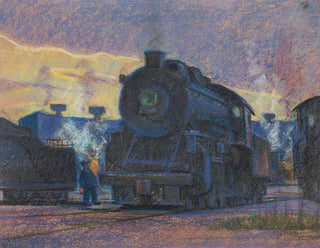 Crepuscolo di vapore al deposito di Lindale - James C. Kulhanek | Reproduction — vista dell’opera