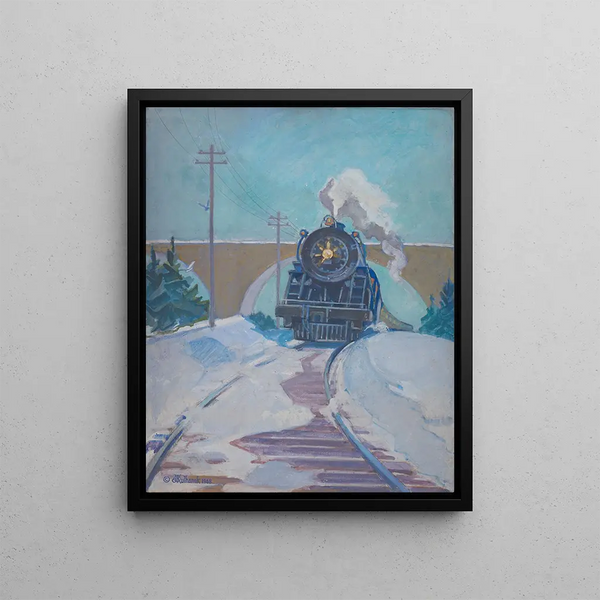 Express d'inverno - James C. Kulhanek — quadro incorniciato alla parete