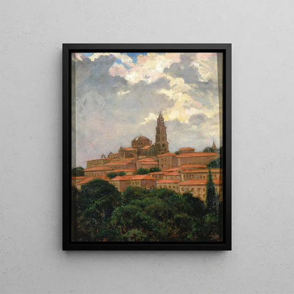 Cattedrale di Puy - James Carroll Beckwith — quadro incorniciato alla parete