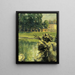 Giardino della Fontaine a Nîmes Francia - James Carroll Beckwith — quadro incorniciato alla parete