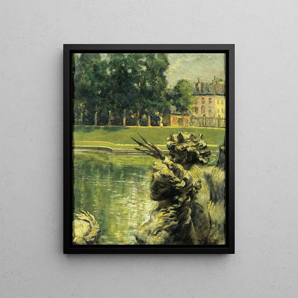 Giardino della Fontaine a Nîmes Francia - James Carroll Beckwith — quadro incorniciato alla parete
