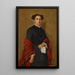 Ritratto di Mme William C. Bartlett - James Carroll Beckwith — quadro incorniciato alla parete
