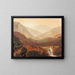 Cascata e colline lontane - James David Smillie — quadro incorniciato alla parete