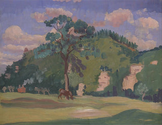 James Dickson Innes - Landscape with a Grazing Horse.webp