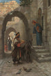 Un venditore di frutta in una strada del Nord Africa - James Doyle Penrose — quadro incorniciato alla parete