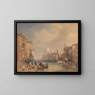 Le Grand Canal à Venise - James Duffield Harding — quadro incorniciato alla parete