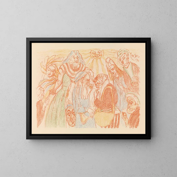 Denier de César - James Ensor — quadro incorniciato alla parete