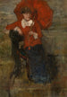 Dame au parasol rouge - James Ensor — vista dell’opera