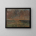 grande paesaggio marino al tramonto - James Ensor — quadro incorniciato alla parete