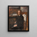 Ritratto di Willy Finch - James Ensor — quadro incorniciato alla parete