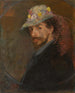 Autoritratto con cappello fiorito - James Ensor — vista dell’opera